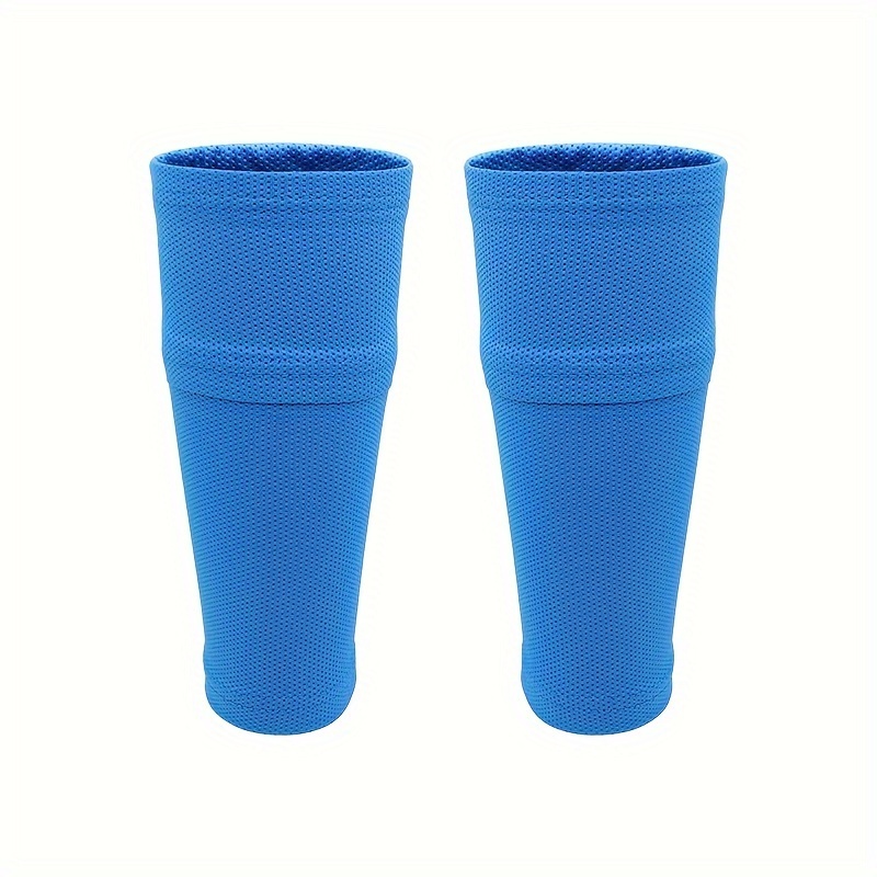 

Double Layer High Elastic Football Socks Cover With Pockets, Sports Compression Calf Sleeves