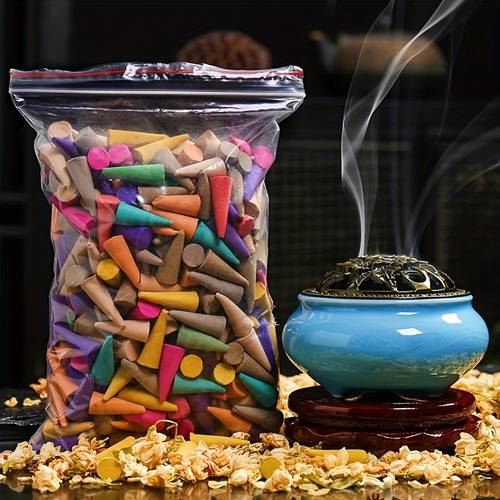 60 random premium cones suitable for home and yoga eucalyptus tower and floral fragrances for meditation cleaning and bathroom deodorizing reed diffuser oils