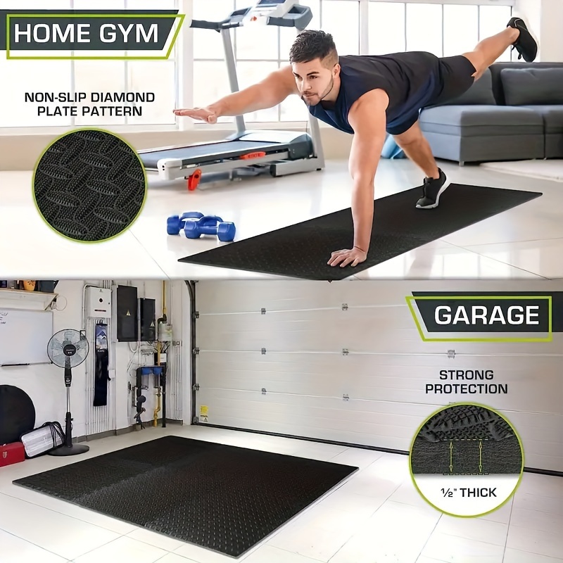Gym Flooring Power Rack Flooring Gym Rubber Flooring Mats 4x6 3/4