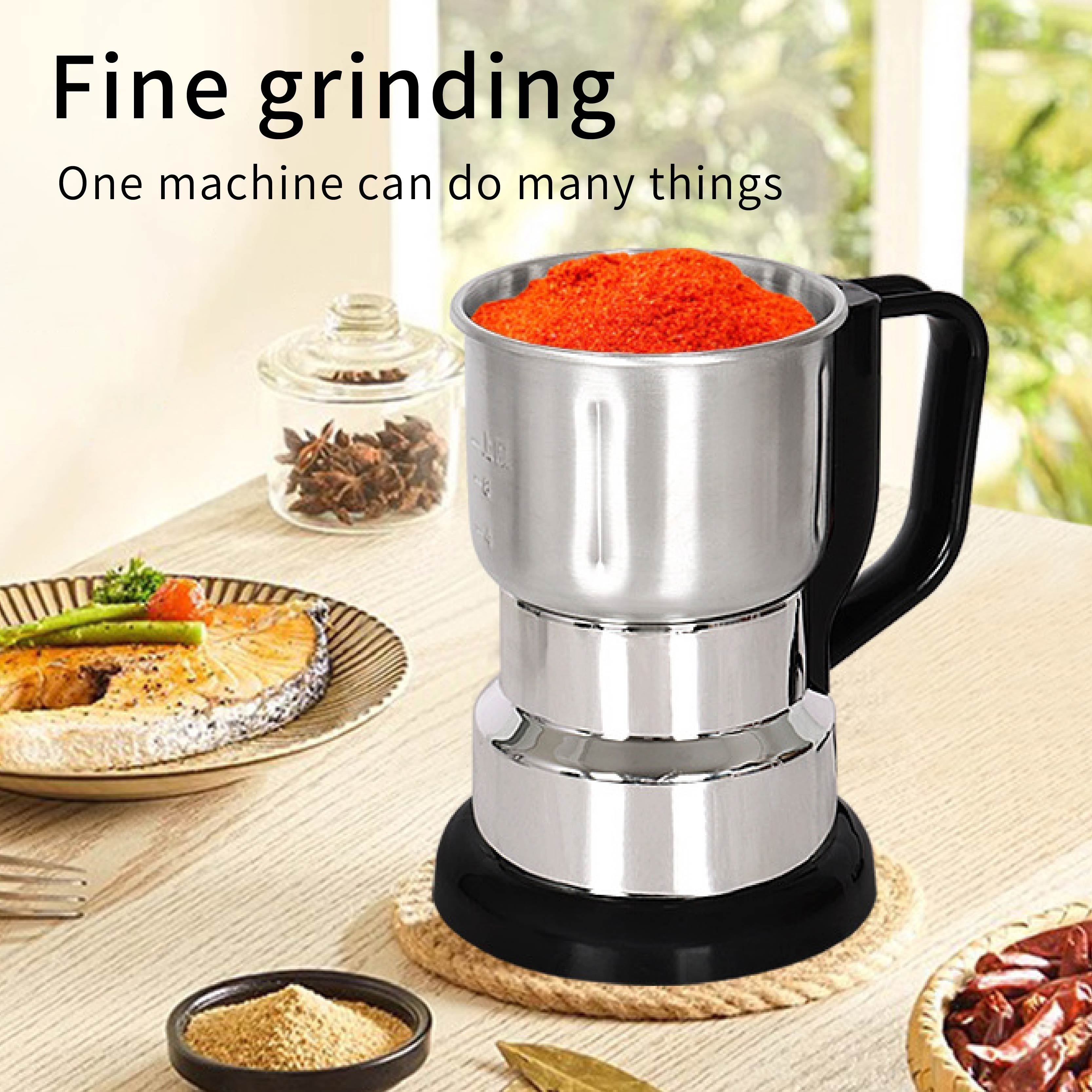 

1pc, Stainless Steel Mill, Household Grain Grinder, Dry Grinding Wall Breaking, Upgraded , One-button Start, Fine Powder, Grinding, Suitable For Grains And Other Ingredients