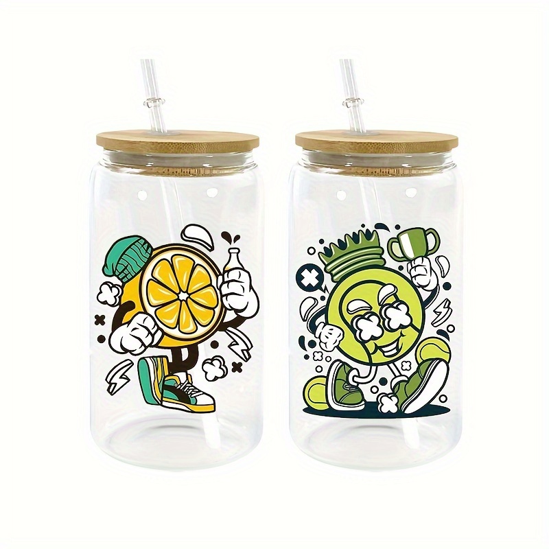 Sublimation glass blanks bamboo lid clear sublimation cups temu qatar