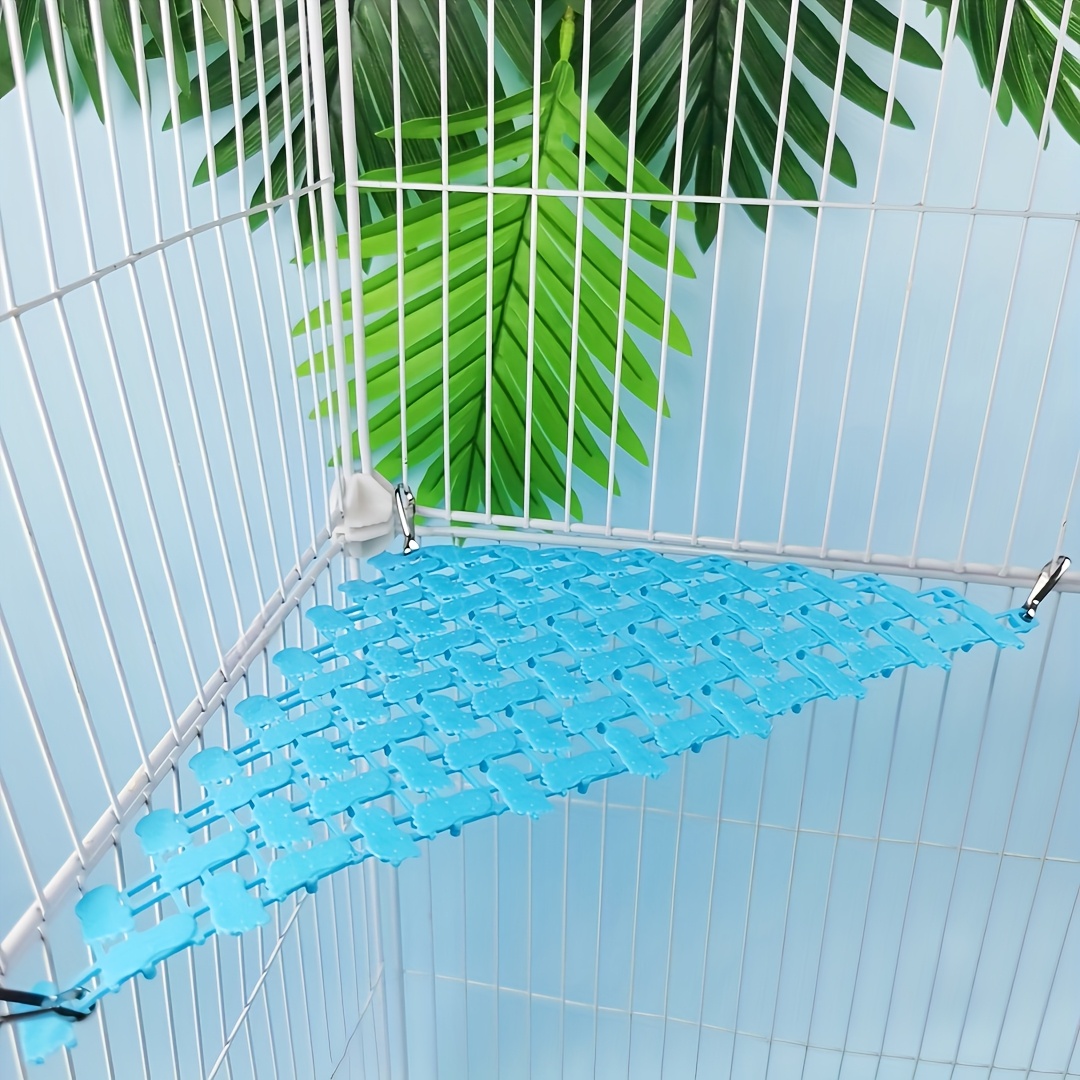 TEMU Hamaca triangular cómoda para mascotas de animales pequeños, columpio triangular para loros y pájaros, perchero, cama colgante, añadidos para