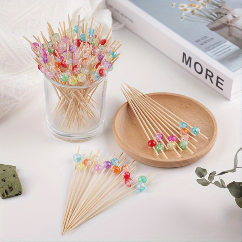 Hawaiian Party Decor Toothpicks Summer Party Decor Bamboo - Temu Canada