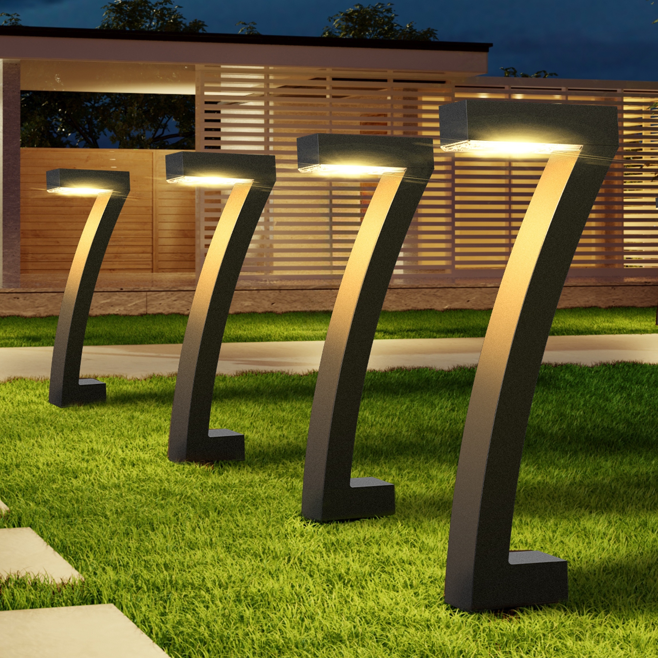 

Voltage Landscape Lights, 3000k 85lm Outdoor Landscape Lighting, 50, 000hrs Led Pathway Lights, 80 Square Modern Aluminum Housing For Garden, 6 Pack