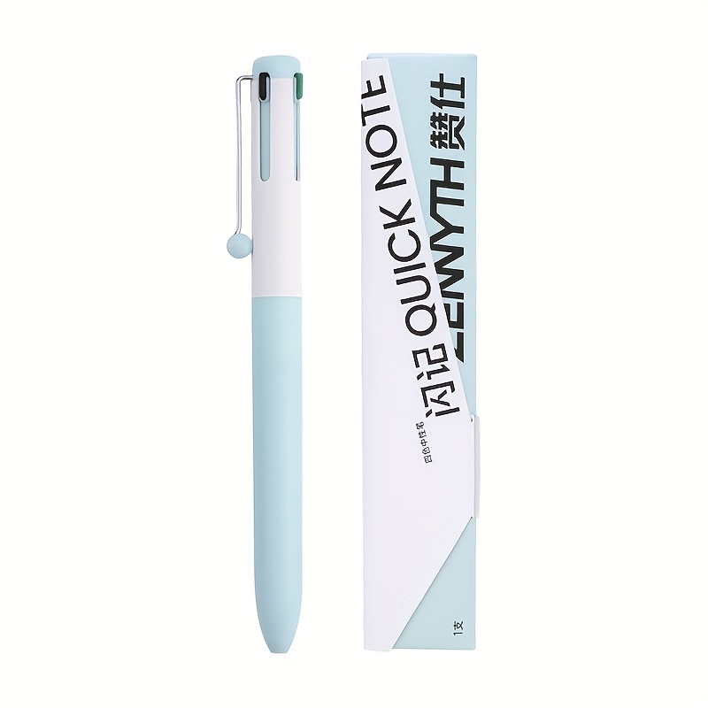 TEMU 1pc Of Gel Pen In 4 Colors, Featuring A 0.5mm Quick-drying Tip, Available In Black, Red, Blue, And Green, Suitable For Office Use
