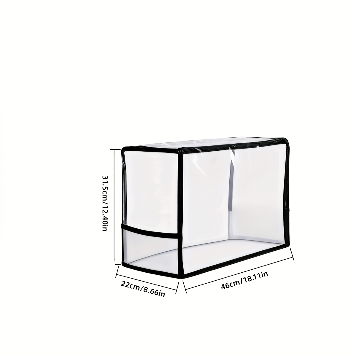TEMU Pvc Material Transparent Sewing Machine Protector, Storage And Organizing Dust Cover, Durable Sewing Machine Dust Cover, Multiple Colors