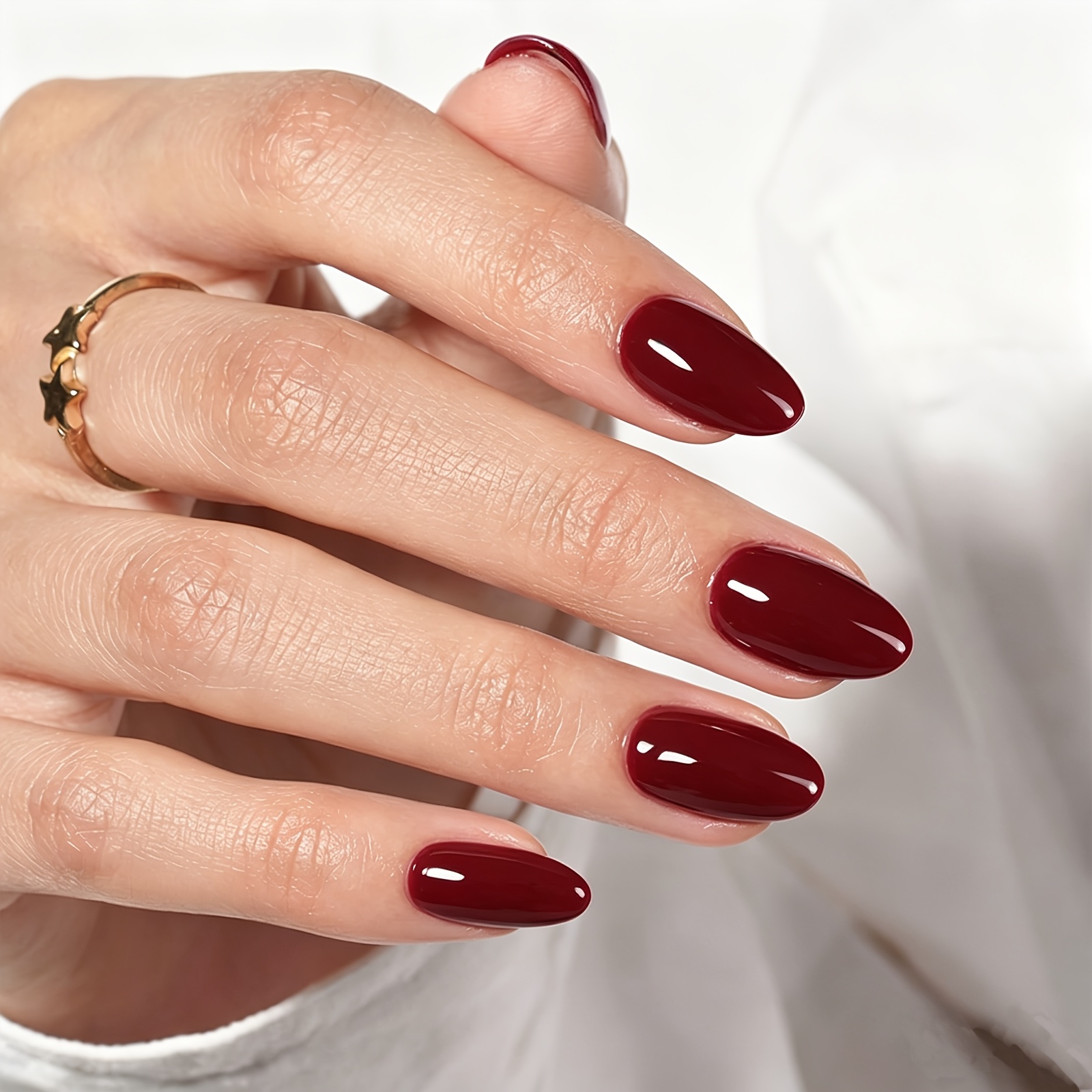 TEMU 60 uñas postizas de gel de 60 piezas, forma de corta, con acabado en color puro sólido para un de y aclarante. El material de gel es flexible y