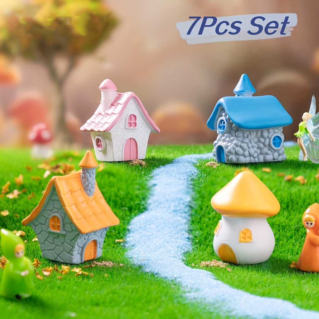 vintage miniature house fairy garden diy terrarium decor Temu