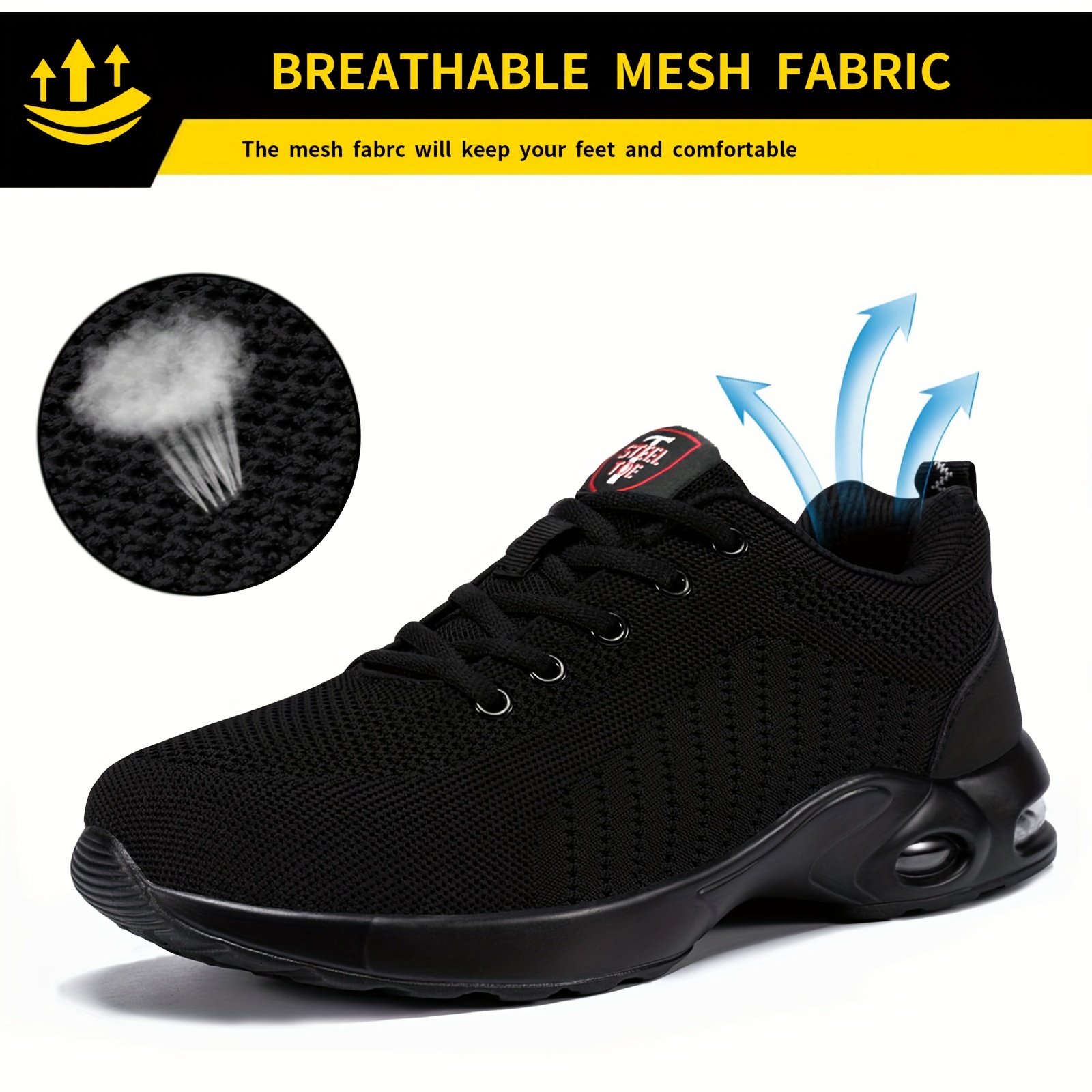 Chaussures De Sécurité à Bout En Acier, Respirantes, Légères Et