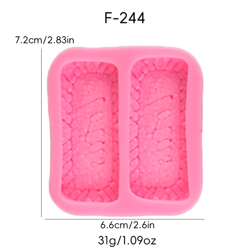 Image of 1pc, 2-section Caramel Cookie Shaped Silicone Baking Mold Bakeware