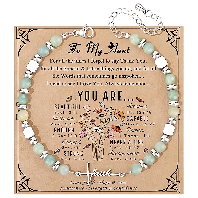 Women's Faith Bracelet, Christian Cross Design, Perfect Gift