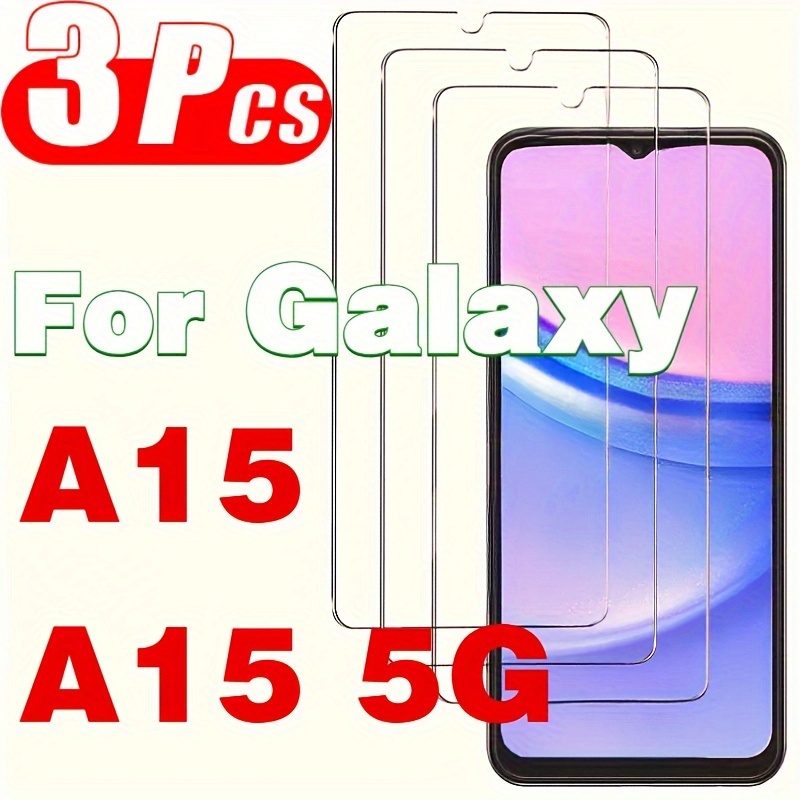 

3pcs Hd Tempered Glass Screen Protectors For A15 & A15 5g