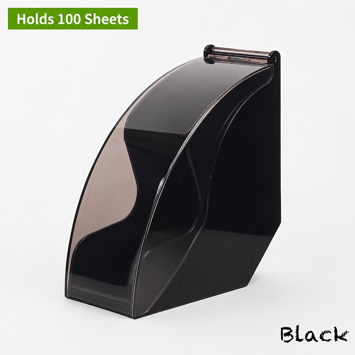 TEMU 1 Acrylic Drip Coffee Filter Storage Box With Dust-proof Lid, Transparent Plastic Organizer Rack, Holds 100 Filter Papers, Suitable For Coffee