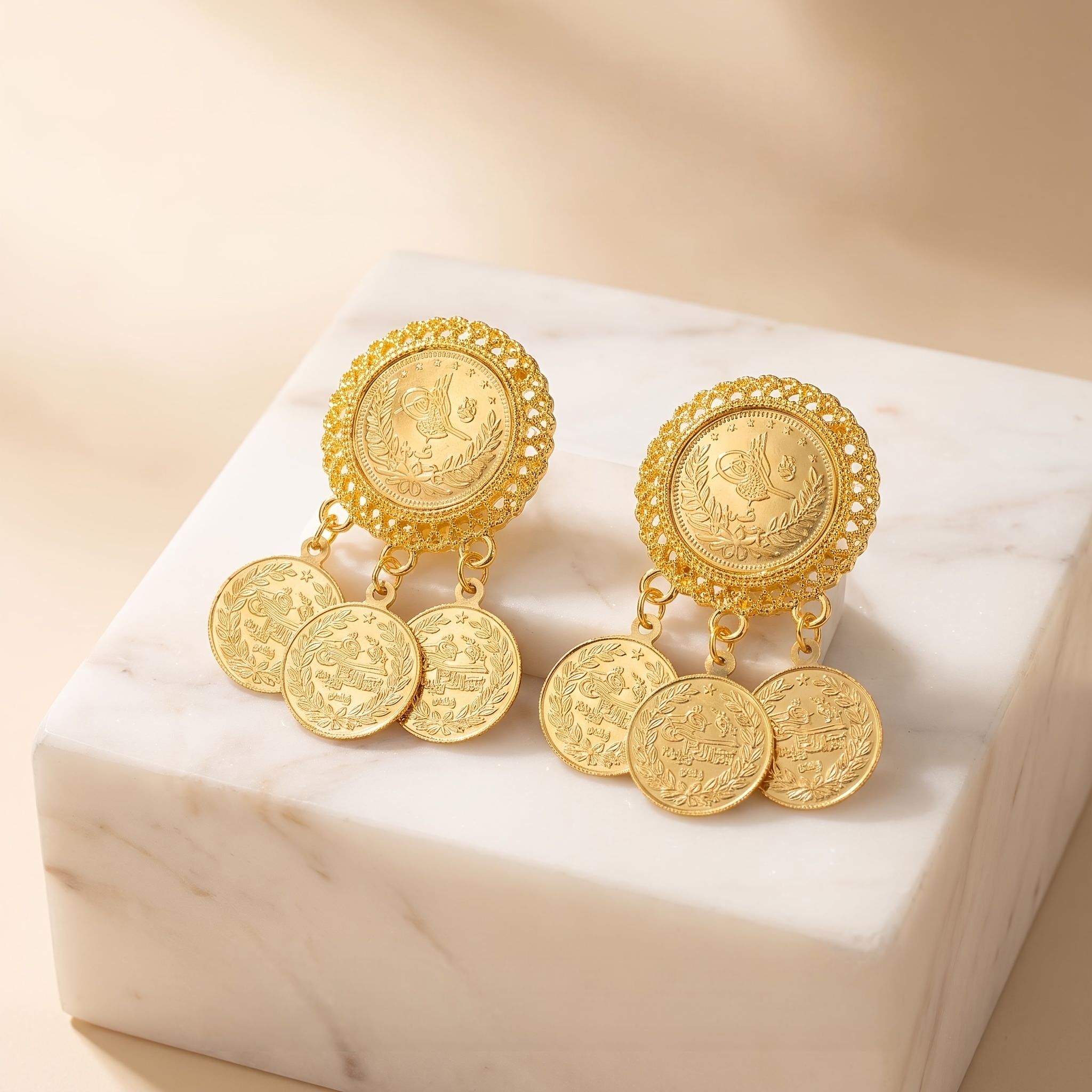 Women's Gold-Plated Kurdish-Turkish Style Brooches