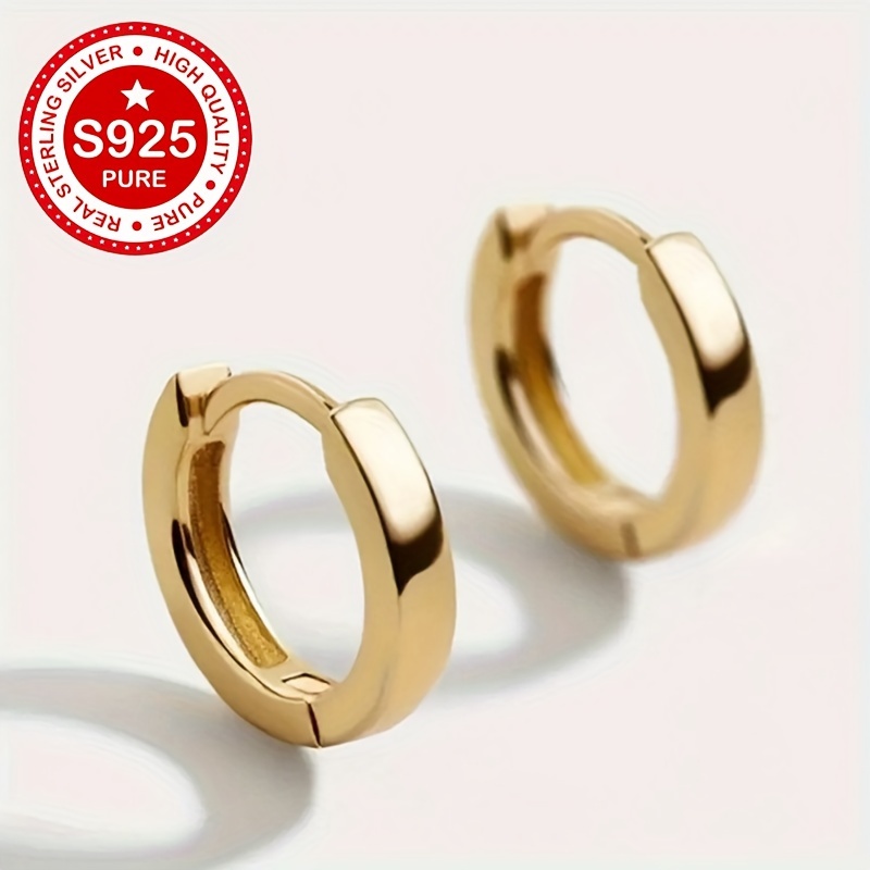 925 Pure Silver Hypoallergenic Circle Earrings