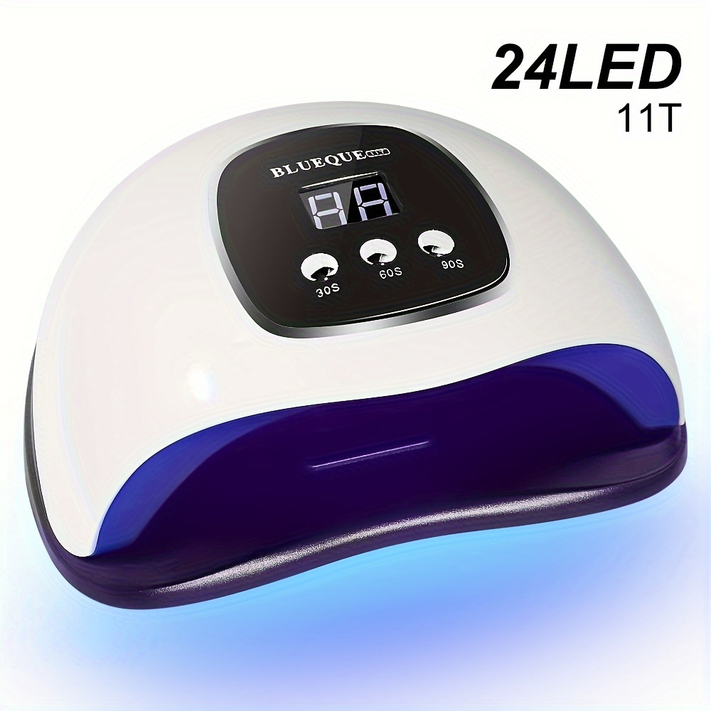 

Led Nail Lamp For Gel Polish Curing, 24 Led Beads, Smart Sensor, 30s/60s/90s Timer, With Usb Cable, Liquid Crystal Display, Ideal For Quick Drying Nail Art Tool For Salon And Home Use