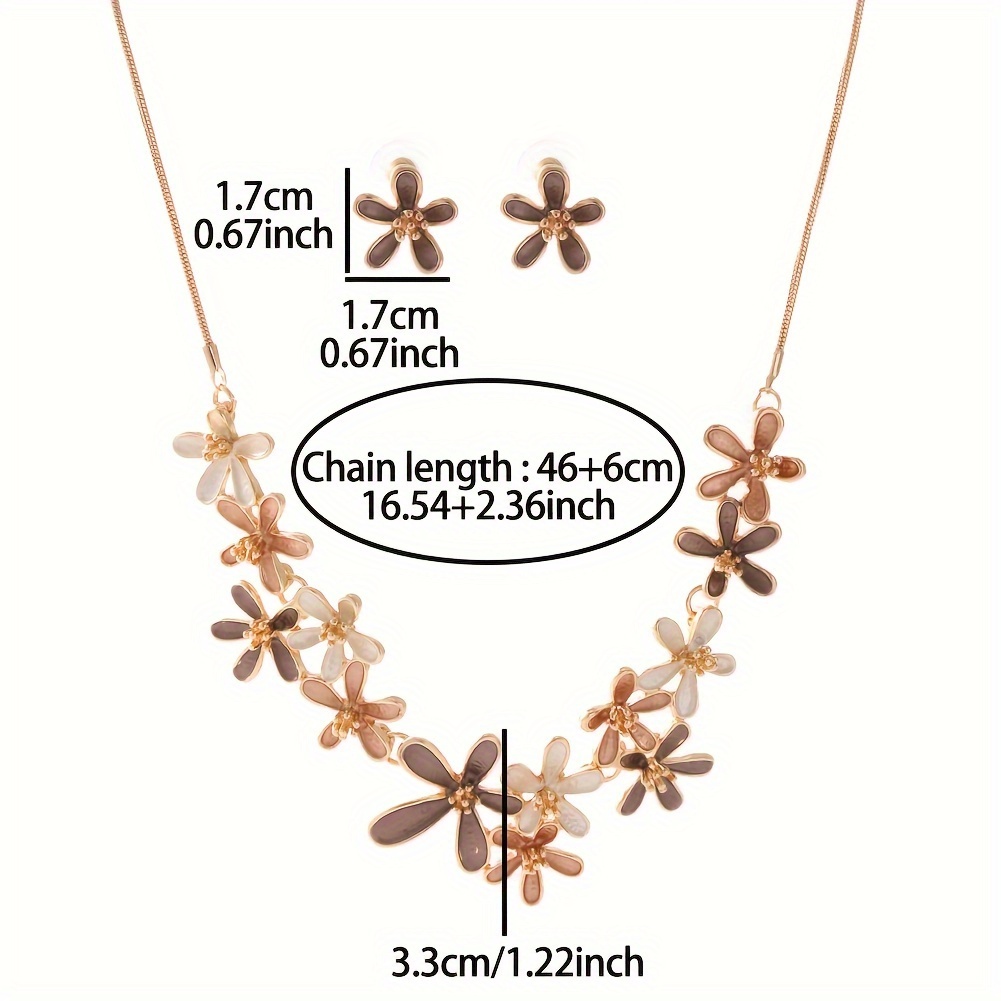 Boho Lucky Flower Jewelry Set for Women