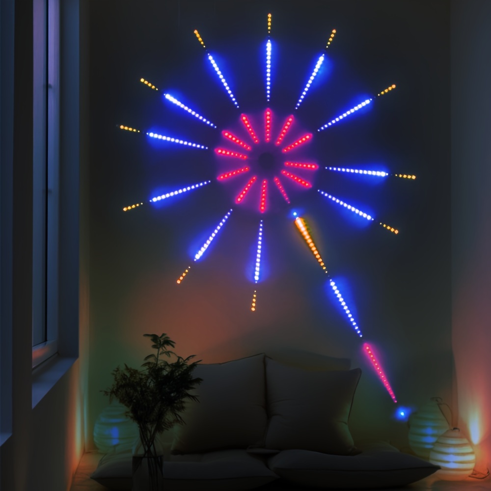 1pc remote control led strip lights fantasy colorful fireworks led lights with music synchronization decorating bedroom room stage wedding Product details 6