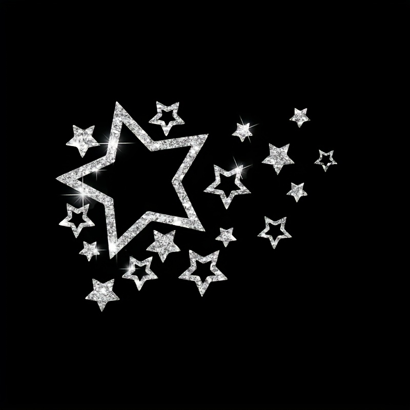 -shaped Sticker Car Window Glass Bumper Body Pentagram Decor Sticker