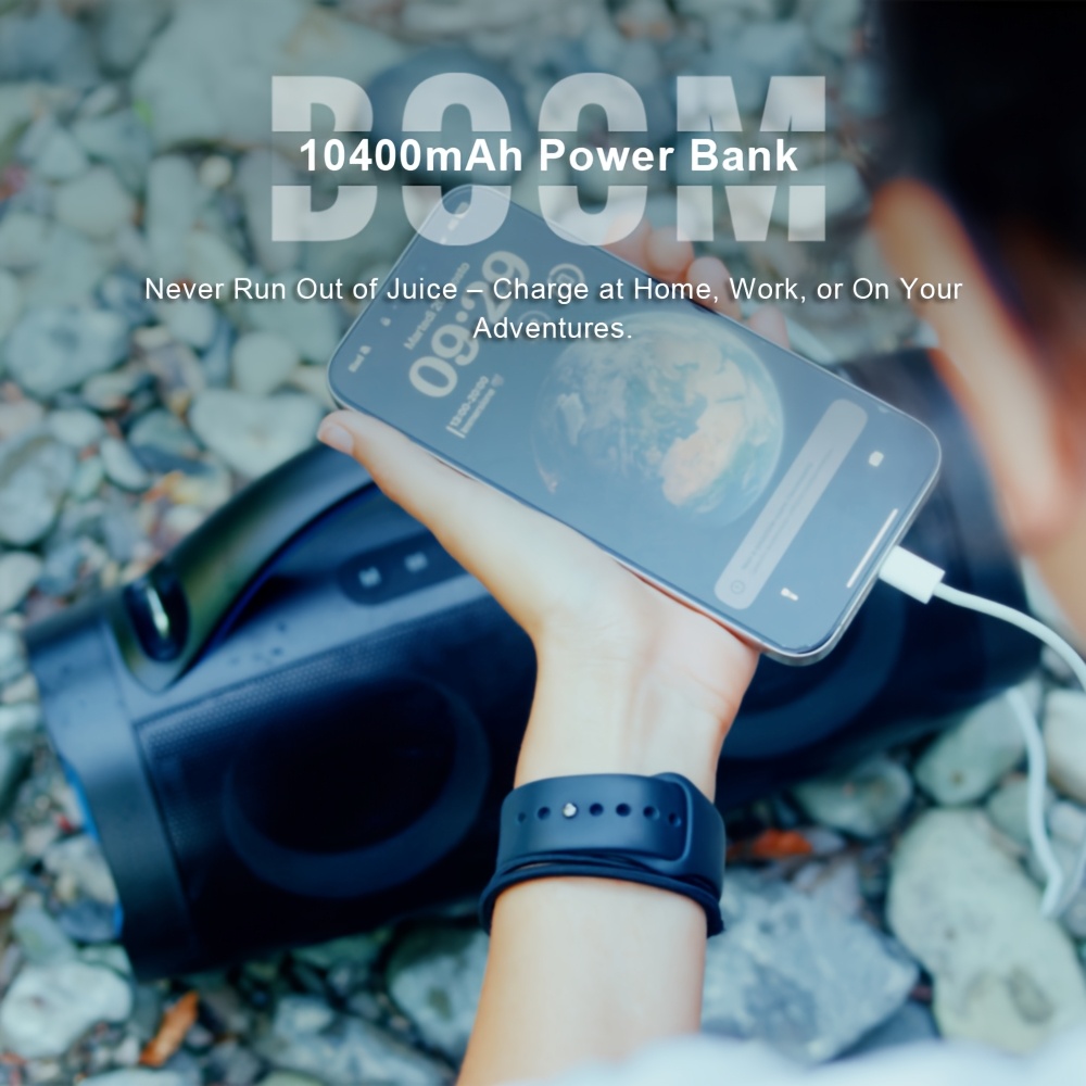 DOSS Portable Extreme Boom Pro Bluetooth Speaker with 100W Sound