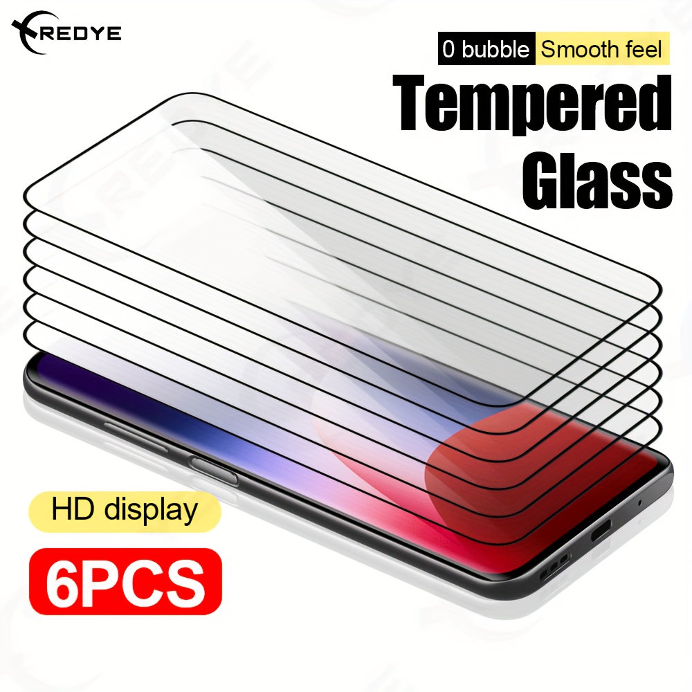 TEMU 6pcs Tempered Glass Smartphone For Xiaomi Poco X7/x7 Pro/f7 Ultra/f7 Pro Full Cover Protective Film Phone Screen Protector M7 Pro 5g/x6/f6/x6