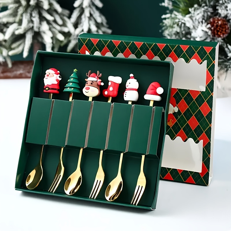 

Coprose Christmas Tableware Set, 3 Steel And , , , Snowman, For First And Christmas Gifts