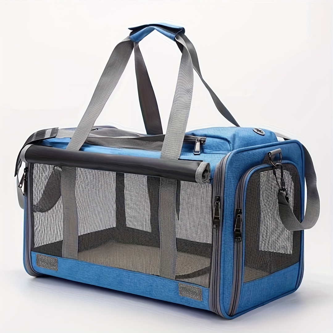 TEMU Large Cat Carriers, Dog Soft Sided Carriers, Airline Approved Travel For Large & Medium Cats And Small Dogs, Comfortable, Durable, Pet Privacy