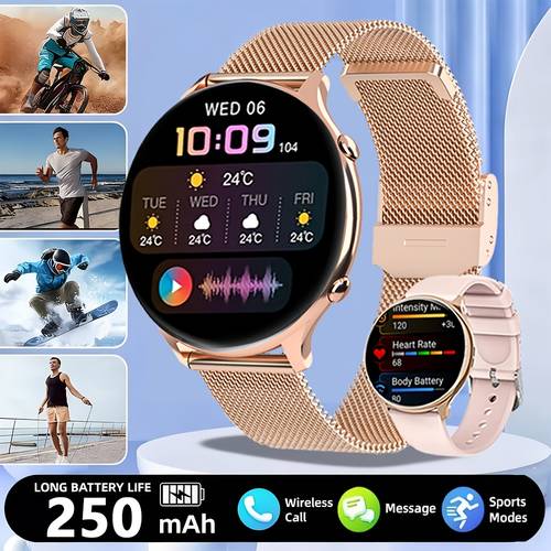 smart watch 100 sports multifunctional featuring wireless voice functionality sleep monitoring activity tracking music control sedentary reminders professional sports sleep monitoring outdoor sports equipment
