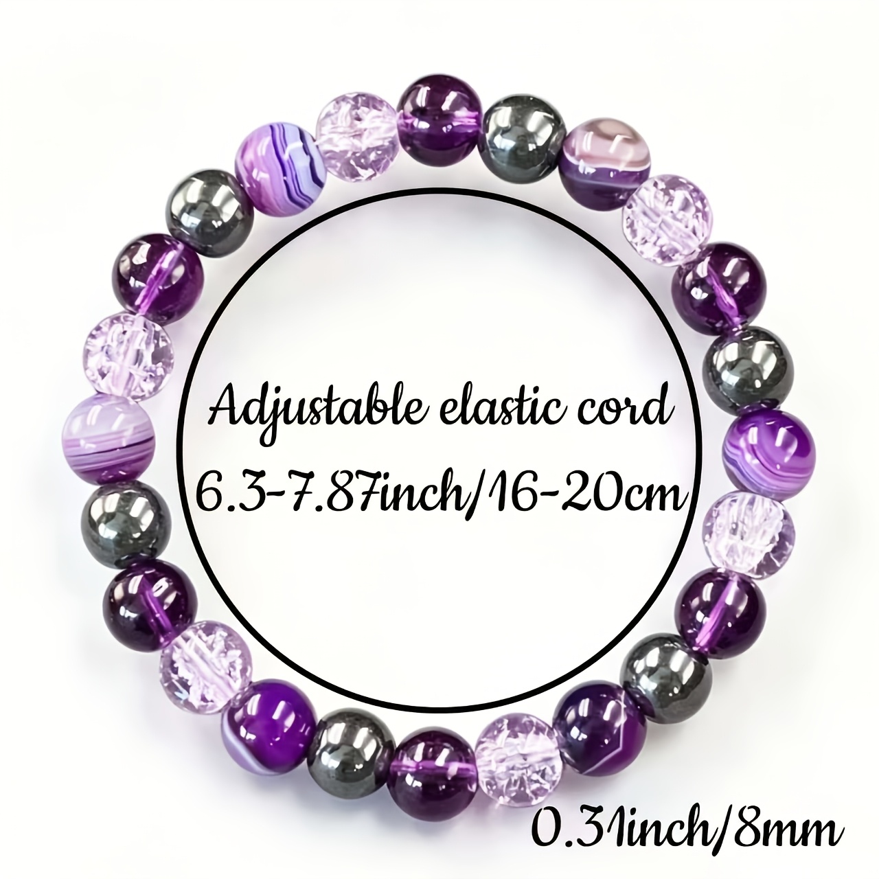 High-End Margaret Amethyst Stretchable Bracelet