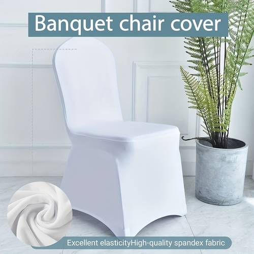 30pcs elastic spandex folding chair covers formfitting covers for weddings parties celebrations white pleated detail elegant event party chair covers