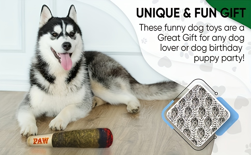 Vehomy Weihnachts-Hundespielzeug – Quietschspielzeug Mit Knisterpapier Als Weihnachtsmann & Elch Für Kleine & Große Hunde