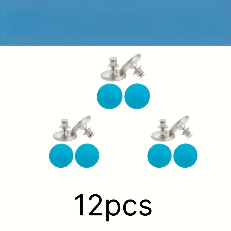 TEMU 12 ganci magnetici moderni in per tende, (6 bottoni magnetici e 6 fogli magnetici) Clip magnetiche per tende stile , bottoni magnetici a parete