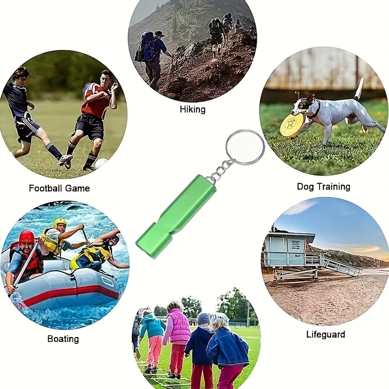 100pcs Custom High-Quality Colored Dual-Frequency Aluminum Alloy Whistles