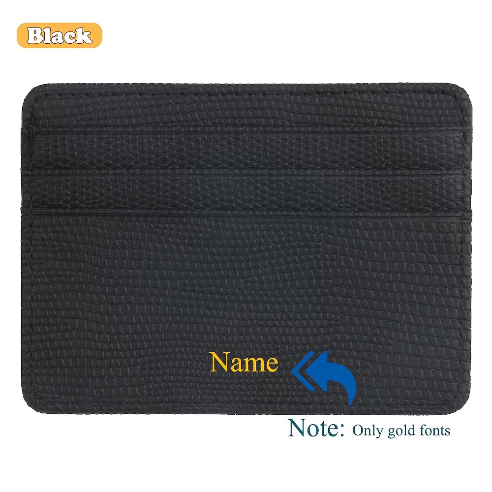 Minimalist Faux Leather Card Holder Wallet - Slim, Lightweight, Daily Commute Passport Cover with RFID Blocking, Unlined Open Design for ID, Credit Cards & Cash - Ideal Gift for Birthdays & Holidays