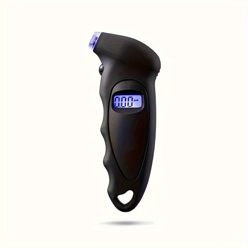 

Black Anti-skid Digital Tire Pressure Gauge, 150 Psi 4 Kinds Of Set Tire Pressure Checker, Suitable For Cars, Bicycles, Motorcycles, With Backlit Lcd Display Screen