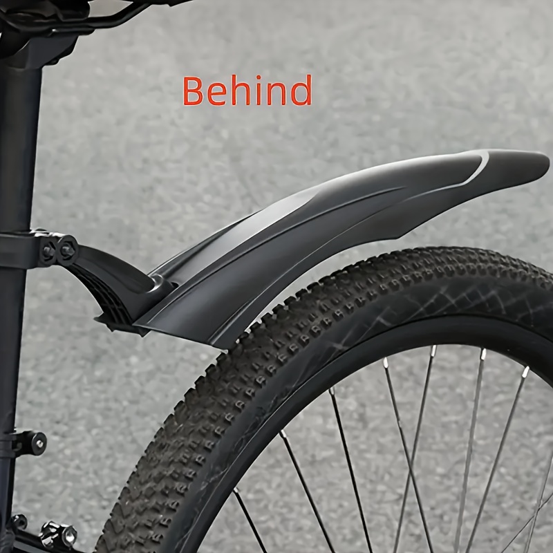 universal mountain bike mud guards black pp material front