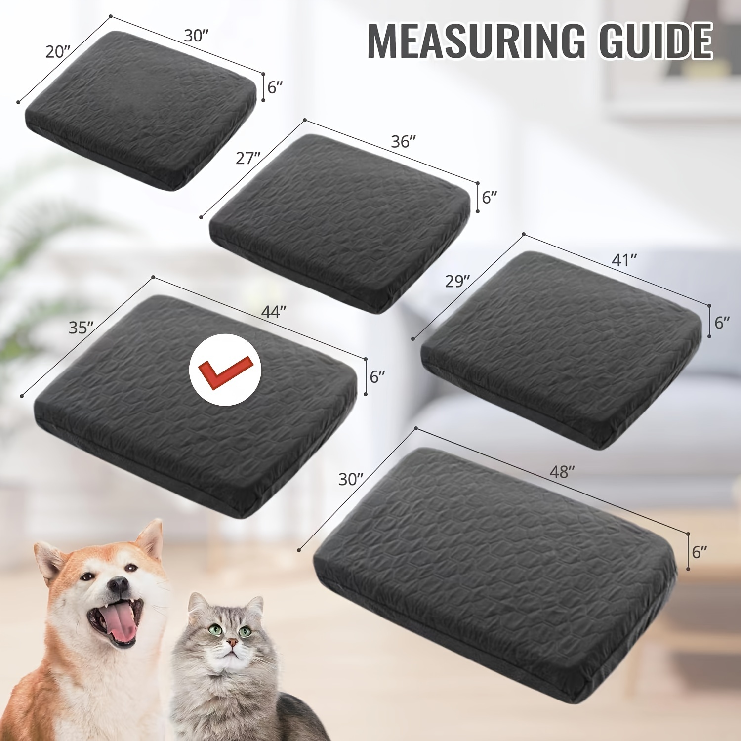 Image of Durable Build, Cozy Argyle Pattern Dog Bed Cover & Pillow - Easy Clean, Quilted Pet Bedding With Matching Cushion, Polyester Fiber Filling, Ideal For Extra Small To Large Breeds, Bedding Accessorie