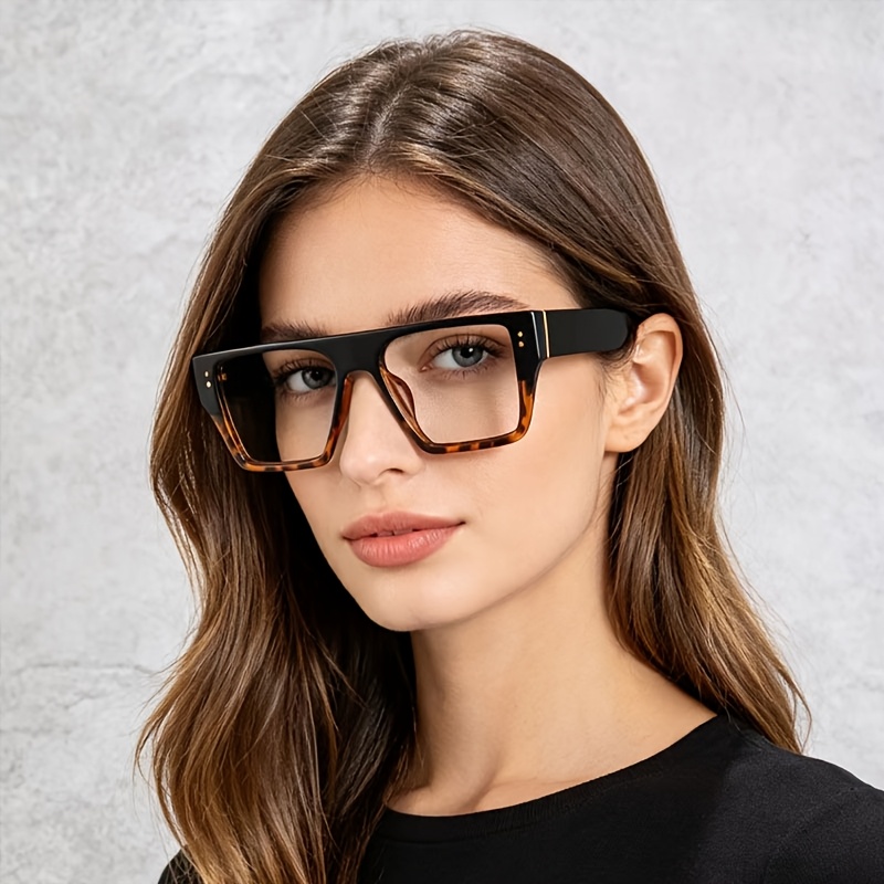 Large Square-Frame Reading Glasses for Middle-Aged and Elderly