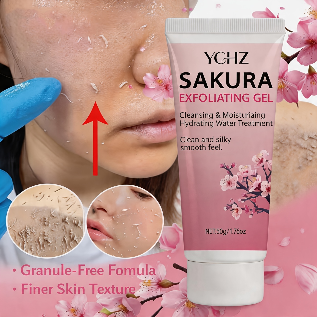 50g cherry   exfoliating facial cleanser a gentle hypoallergenic formula that   cleanses without leaving a greasy residue or clogging pores suitable for   tones this exfoliating gel is designed for daily skincare use by   men Product details 0