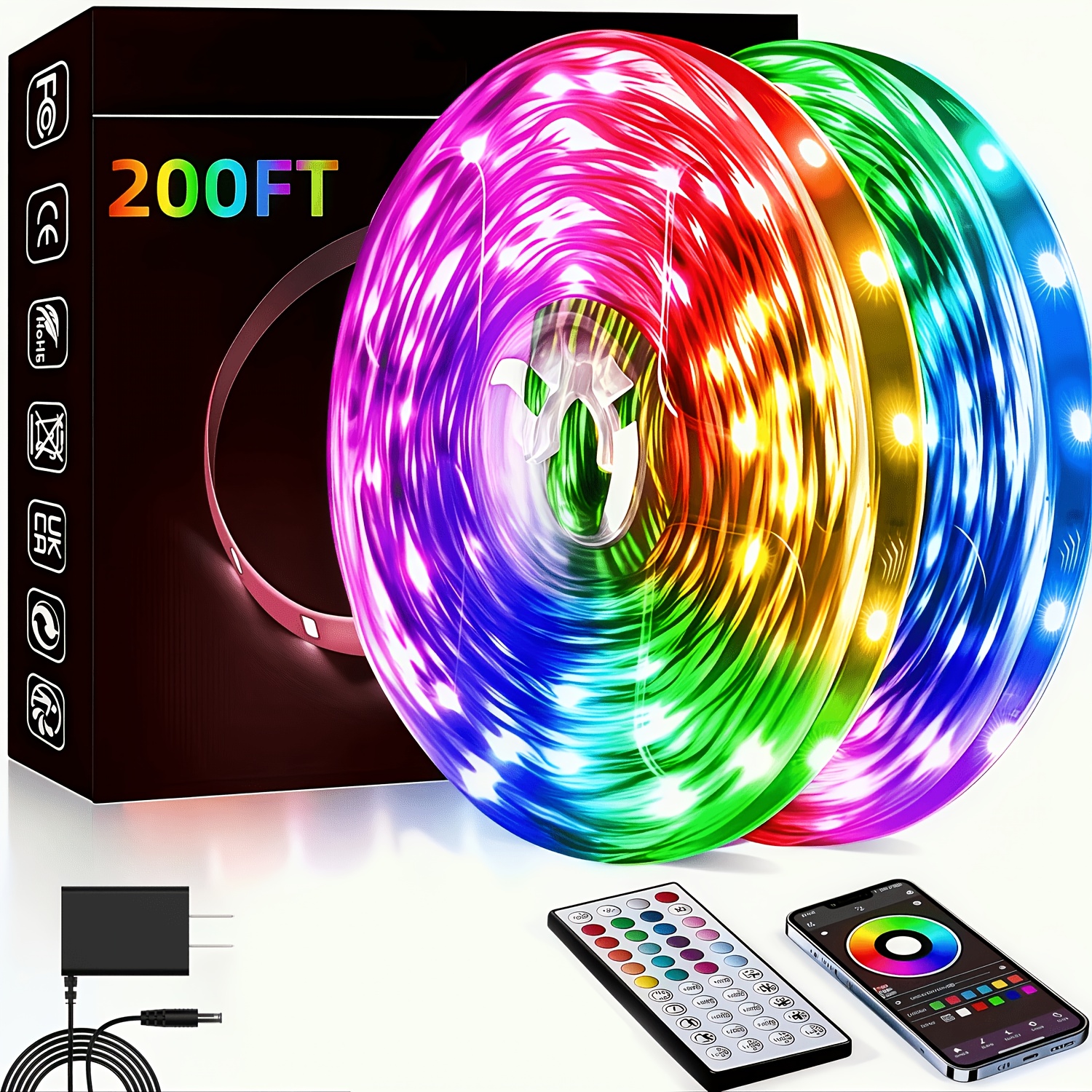 lights led sold on Temu United States