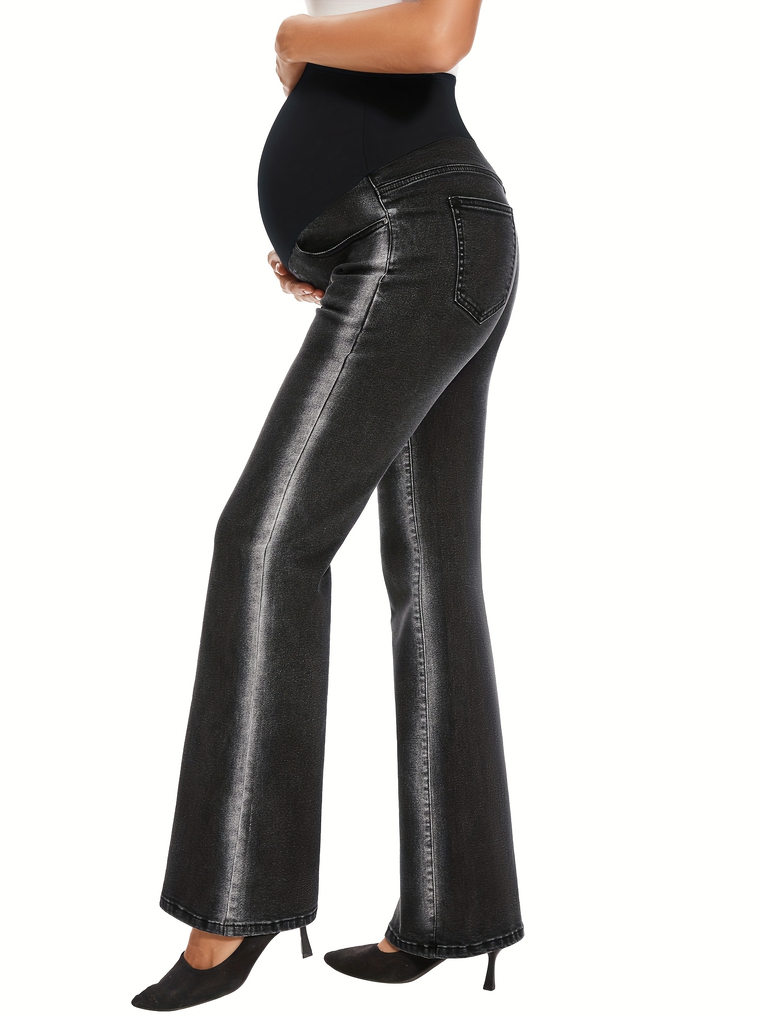 Kai Maternity Black Bootcut Maternity Pants Cheap Black Maternity