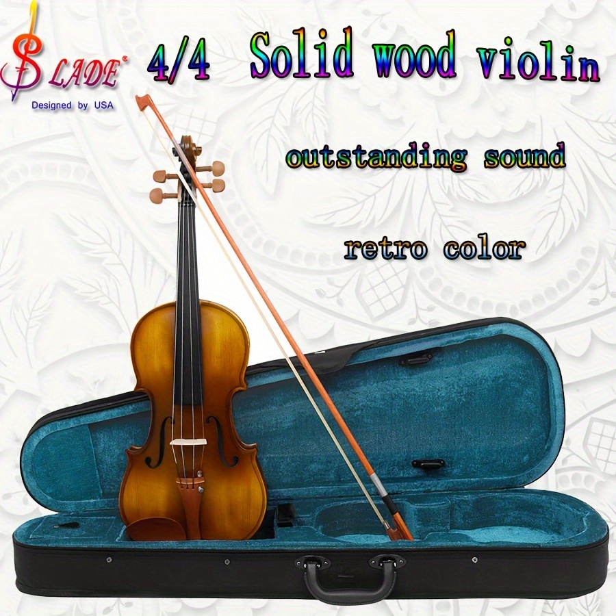 最新品好評バイオリン1個 ケース付き 木製 手作り 無垢材 4/4・3/4・2/4・1/4サイズあり バイオリン