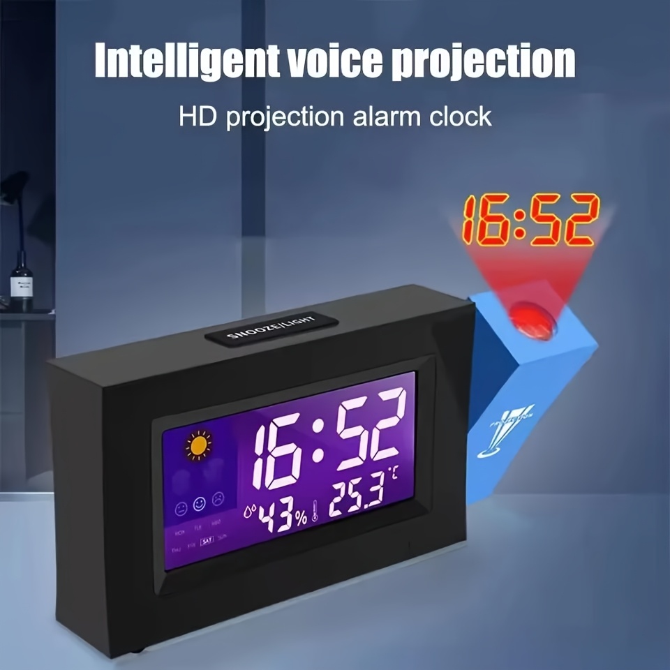 Sveglia Digitale LED - Con Calendario, Temperatura E Display Silenzioso