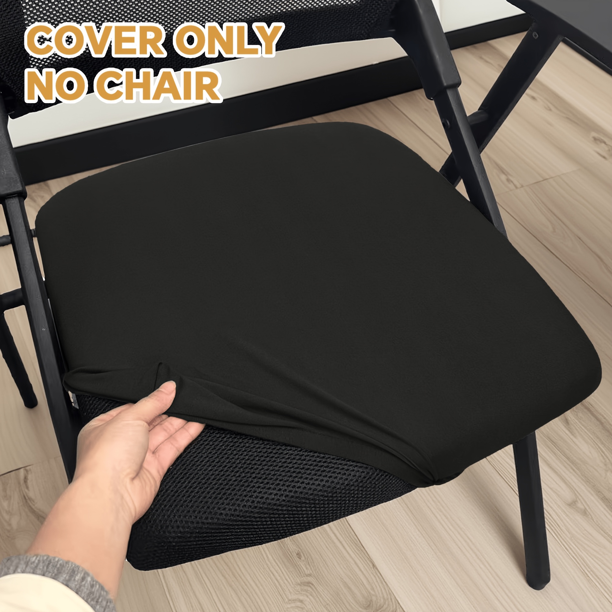 TEMU 1 elástica para silla de oficina de computadora, protector de asiento para silla plegable de oficina