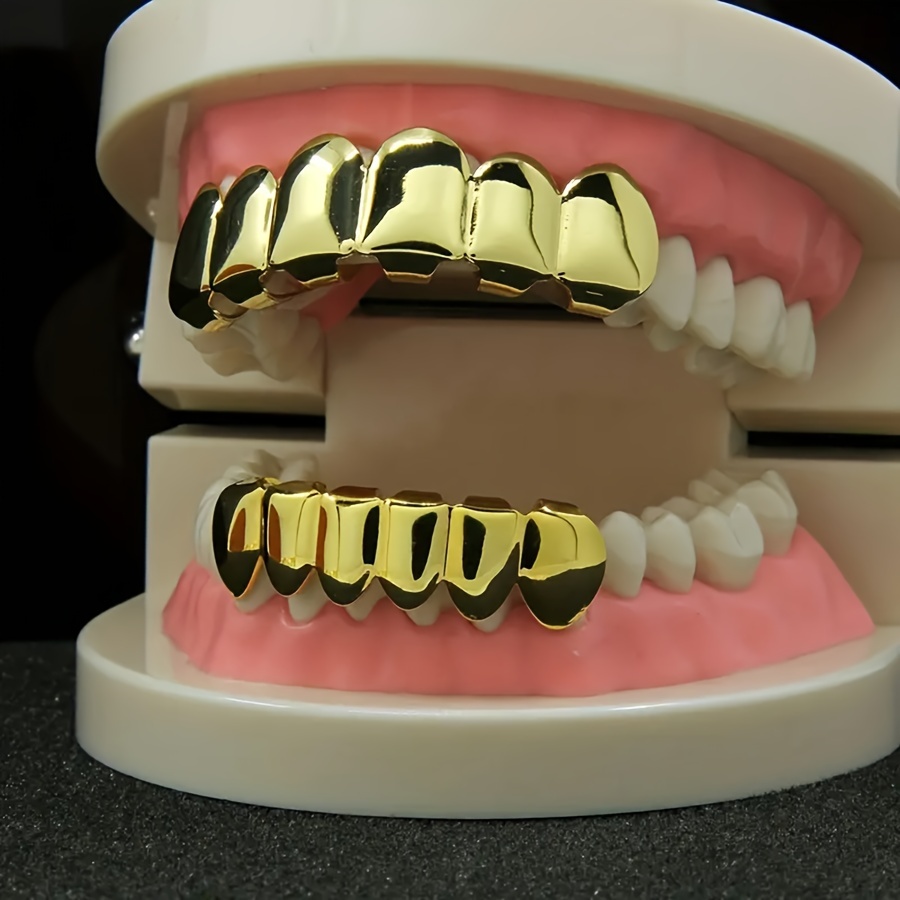 1 Pièce/2 Pièces Punk Hip Hop Zircone Cubique Dents Grillz - Temu