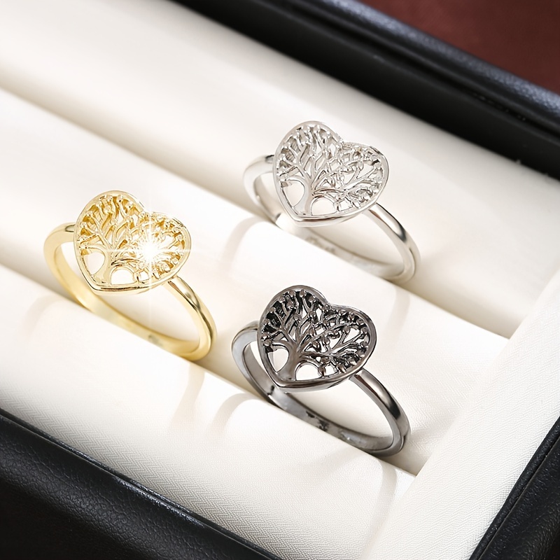 Delicate Hearttree Ring For Women