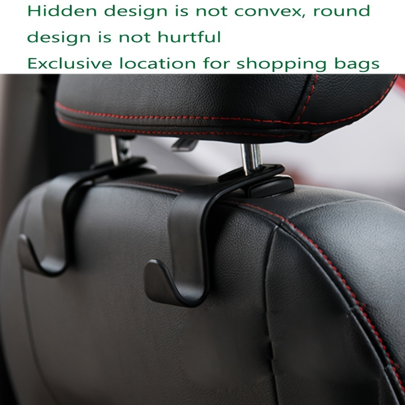 Organisateur D'espace Pour Siège Auto - Rangement Voiture Noir - Poches Pour Téléphone, Portefeuille, Gobelets - 3