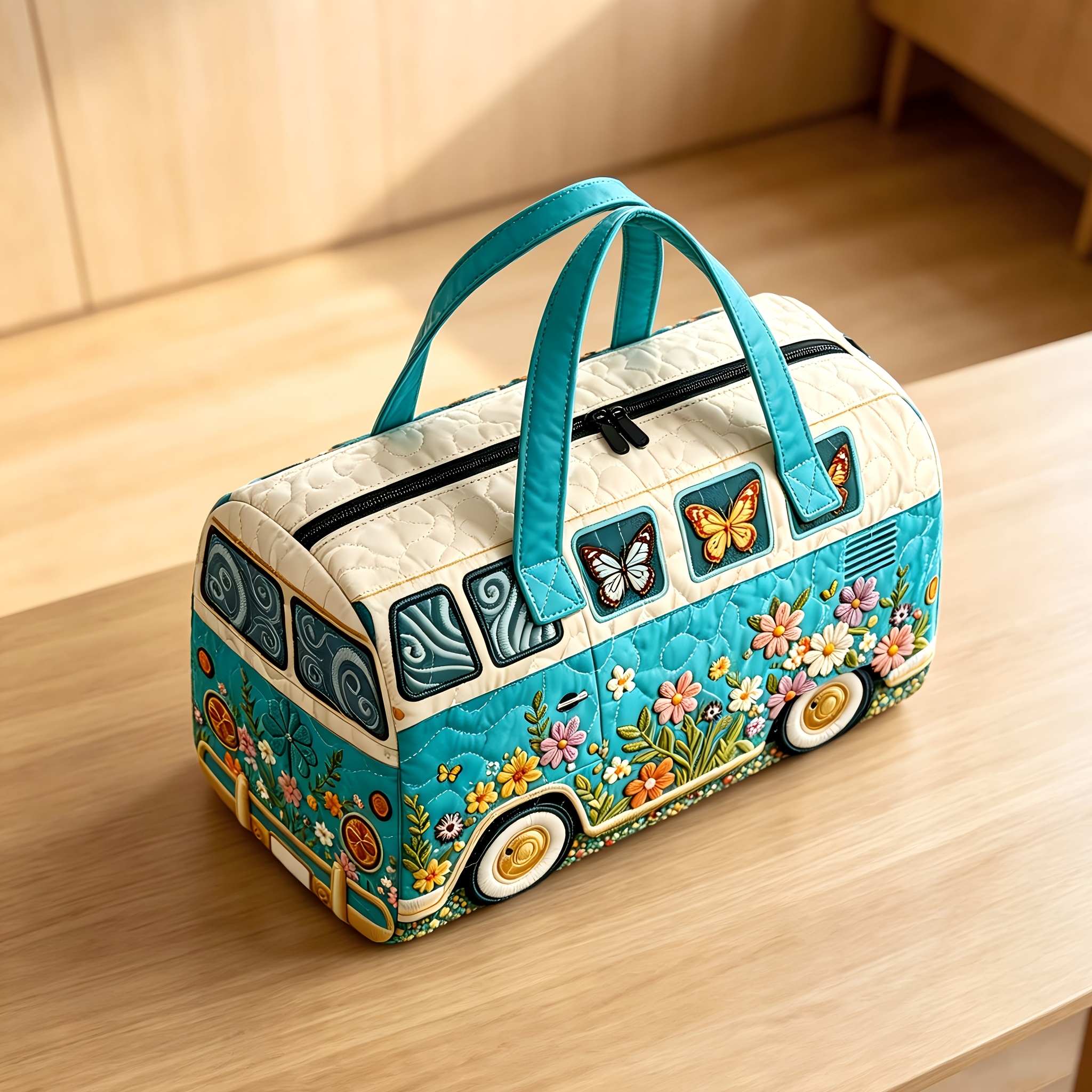 Quilting y impresión plana 2D, no bordado. Bolso de viaje de gran capacidad para mujer, bolso de almacenamiento de equipaje de viaje para exteriores acolchado de mano, bolso de yoga para fitness, bolso tote de hombro