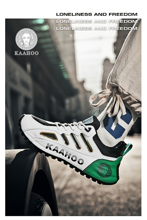 Tenis casuales bajos unisex Dulshaeruo KAAHOO - Ligeros y transpirables de malla y sintético, combinación de colores verde vibrante/rojo/beige/negro, punta redonda cómoda y suela de goma acolchada para caminar, trotar y atuendo casual en primavera/verano, zapatos cómodos, diseño deportivo, construcción duradera, calzado con cordones, moda urbana, forro de tela, calzado versátil, estilo de vida activo