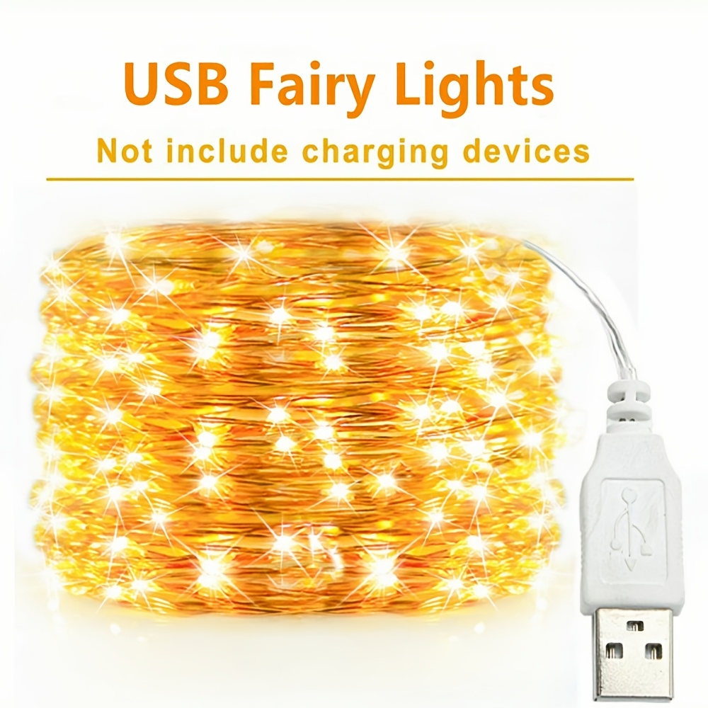 Clearhill 2 Luci USB A Filo Di Rame Con Telecomando – 200 LED, 8 Modalità, Timer, Impermeabili, 3 Metri - 5